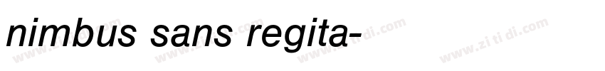 nimbus sans regita字体转换
